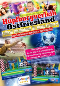 fussball hüpfburg , Hüpfburg Verleih Ostfriesland , Events für Kinder & Privat Veranstaltungen