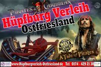 H&uuml;pfburgverleih Ostfriesland | Fluch der Karibik, disney, Flyer, Pirates of the Caribbean | Niedersachsen &amp; Bremen